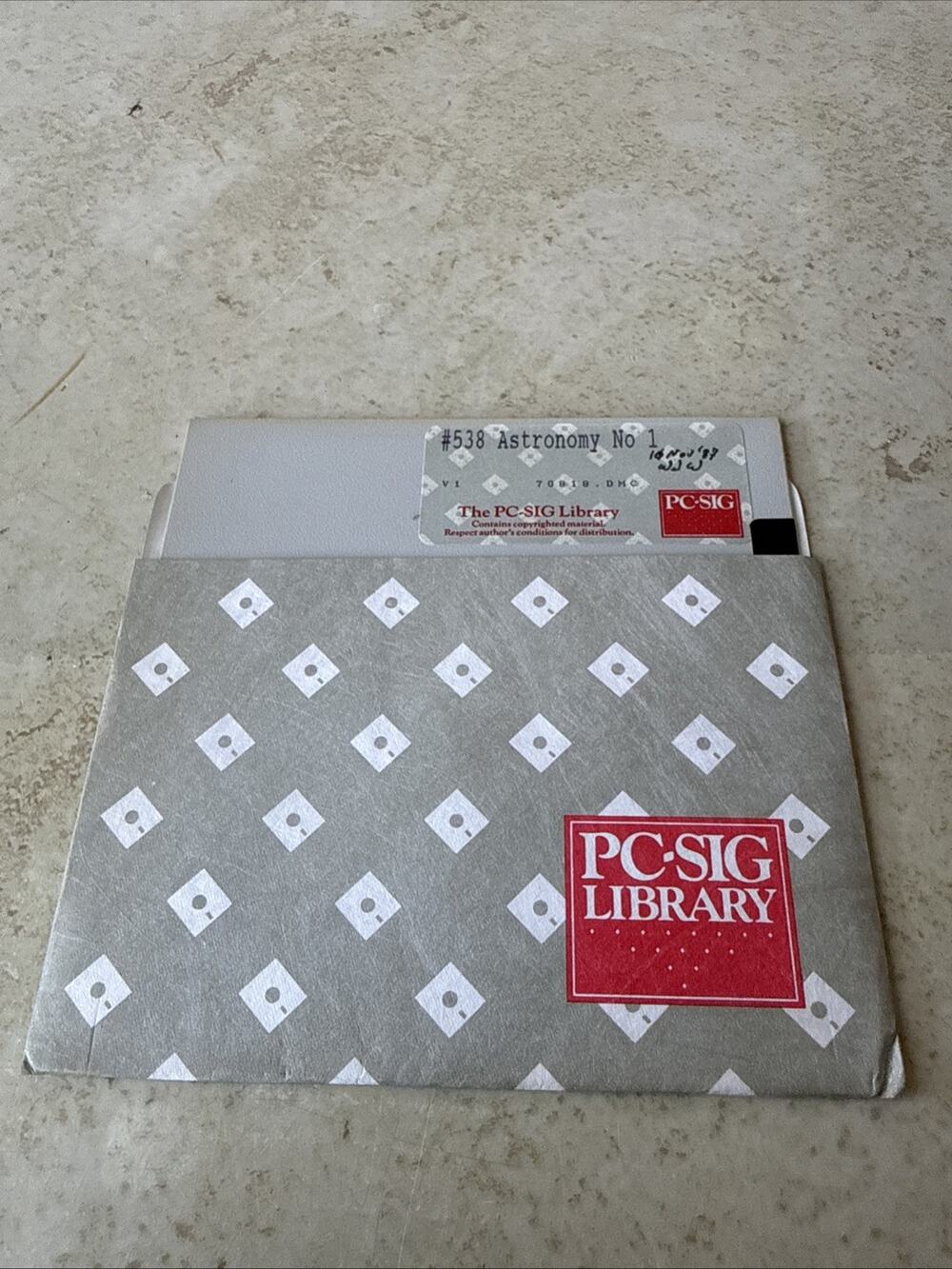 Astronomy No 1 #538 Vintage Floppy Disk PC SIG Library